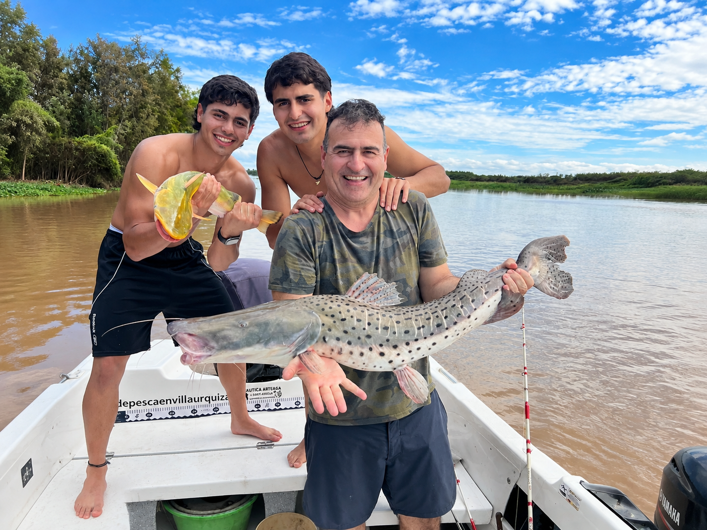 Pesca en familia y con amigos en Villa Urquiza